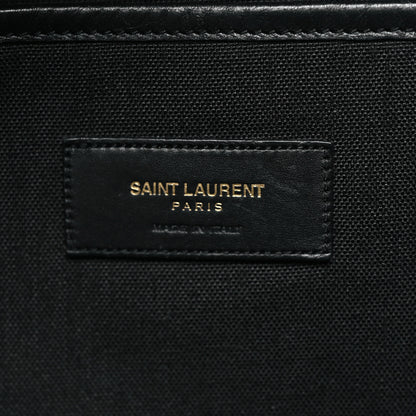 Saint Laurent Nylon City Skeleton Print Backpack Black White 6 of 9