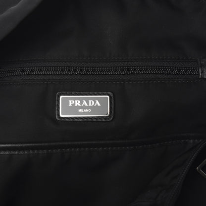 Prada Tessuto Nylon Crossbody Bag Black 6 of 9