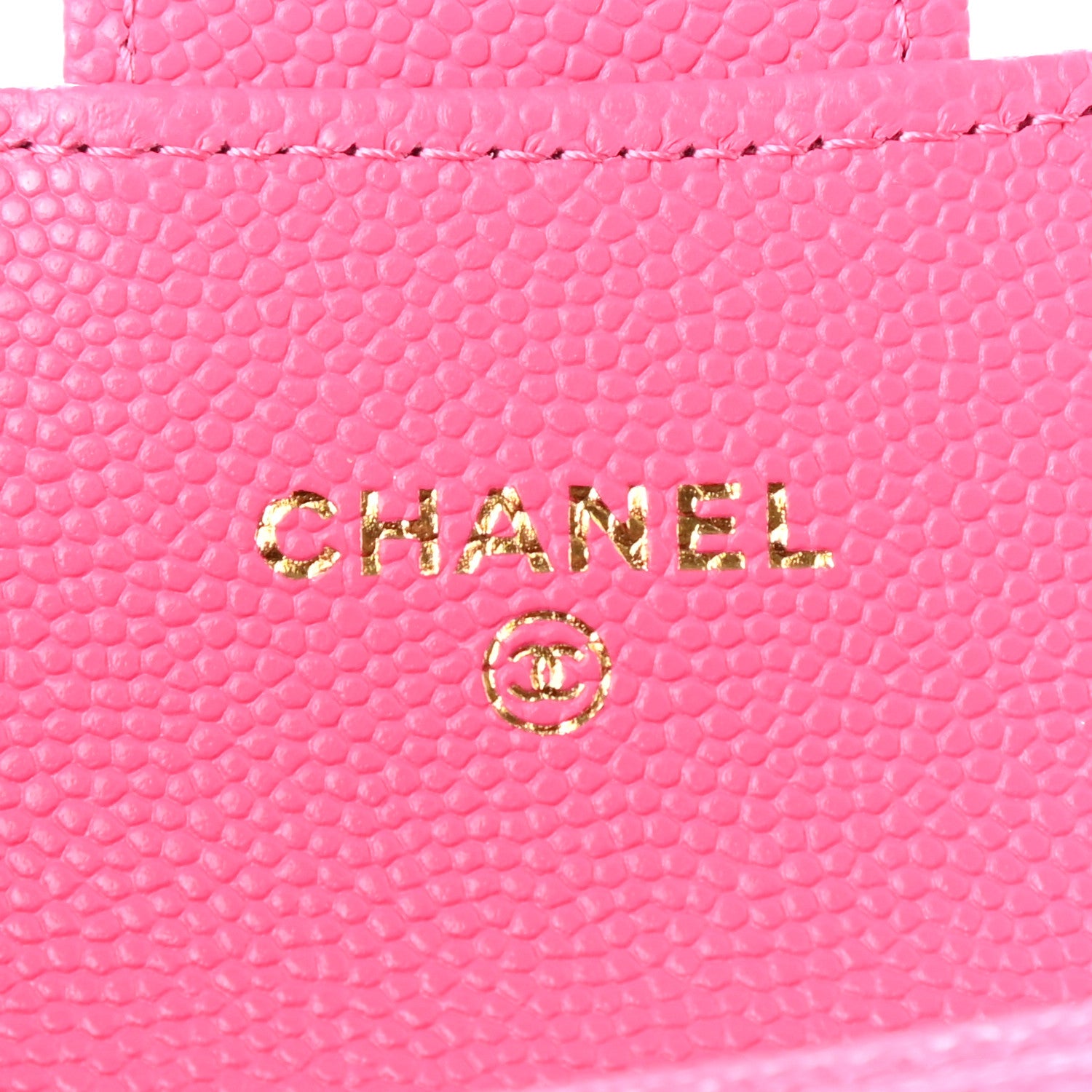 Chanel Caviar Quilted Flap Card Holder Wallet Pink 6 of 9