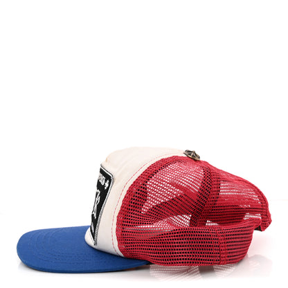 Chrome Hearts Cotton Mesh Trucker Hat Red White Blue 6 of 16