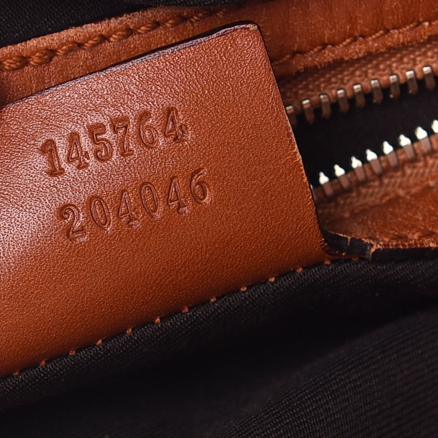 GGUCCI Calfskin Horsebit Embossed Glam Hobo Tan