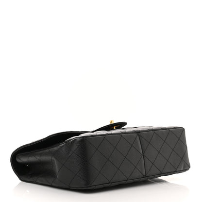 Chanel Caviar Quilted Jumbo Single Flap Black 4 of 11