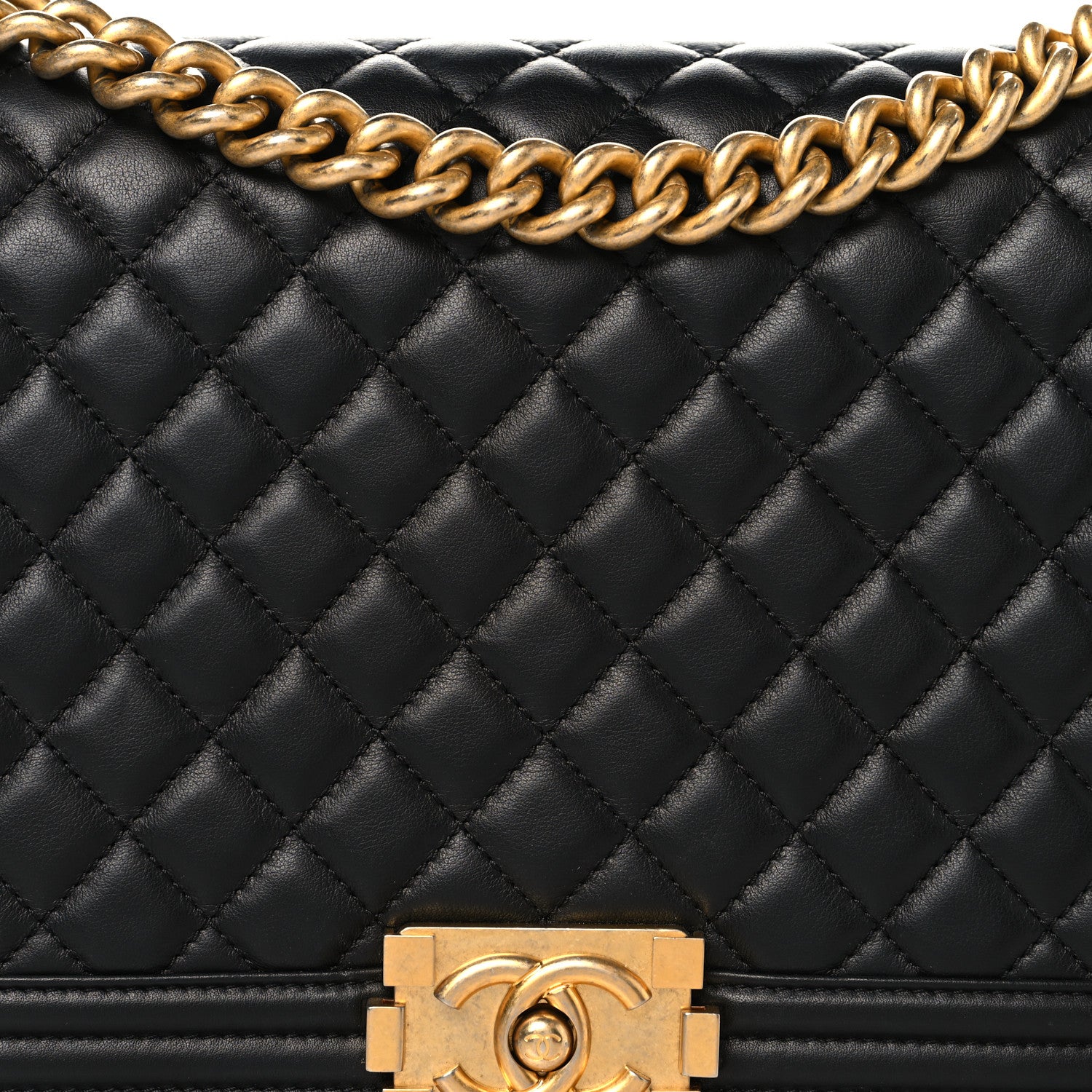 Chanel Lambskin Quilted New Medium Boy Flap Black 8 of 10