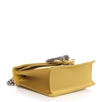 Gucci Satin Silk Crystal Small Dionysus Shoulder Bag Gold Black Diamond 5 of 18