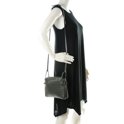 Bottega Veneta Nappa Intrecciato Crossbody Pillow Messenger Light Grey 2 of 9