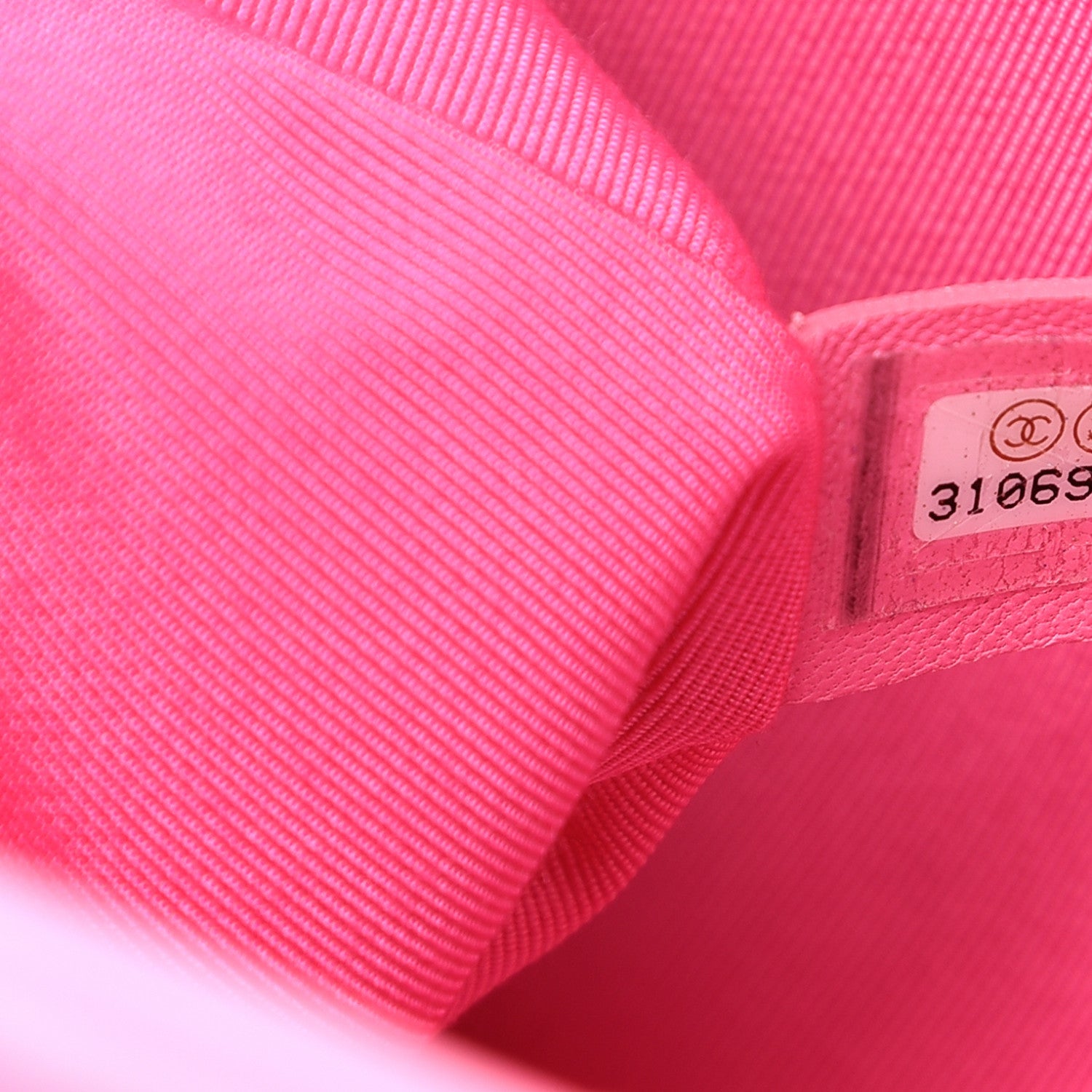 Chanel Shiny Lambskin Quilted Medium Chanel 19 Flap Neon Pink 9 of 11