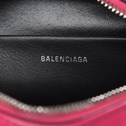 Balenciaga Calfskin Logo XS Everyday Camera Bag Rose Indien Black 6 of 10