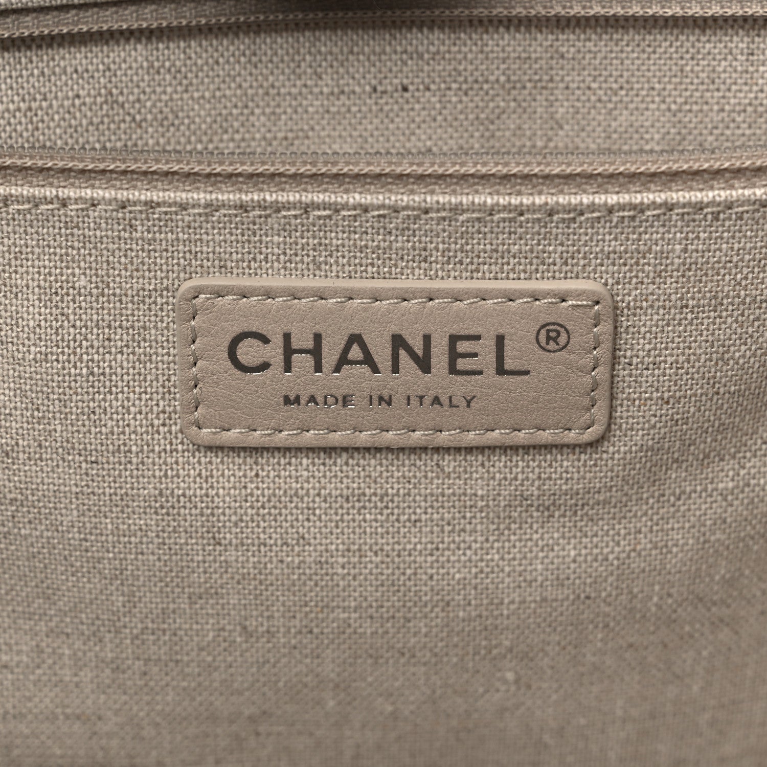 Chanel Mixed Fibers Medium Deauville Tote Grey 6 of 13