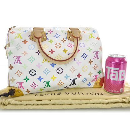 Louis Vuitton Monogram Multicolor Speedy 30 White 3 of 7