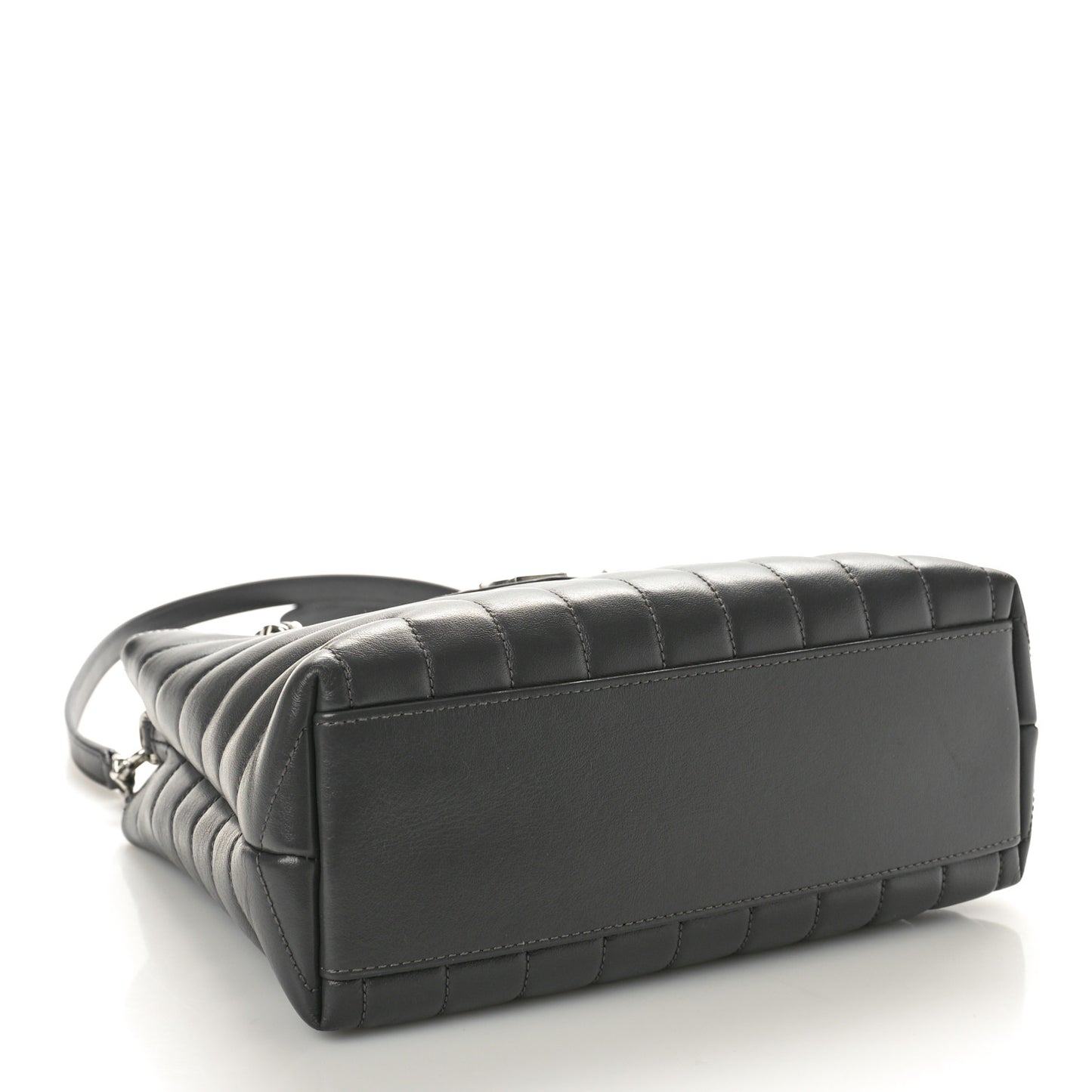 Calfskin Y Quilted Monogram Small Loulou Shopper Grey