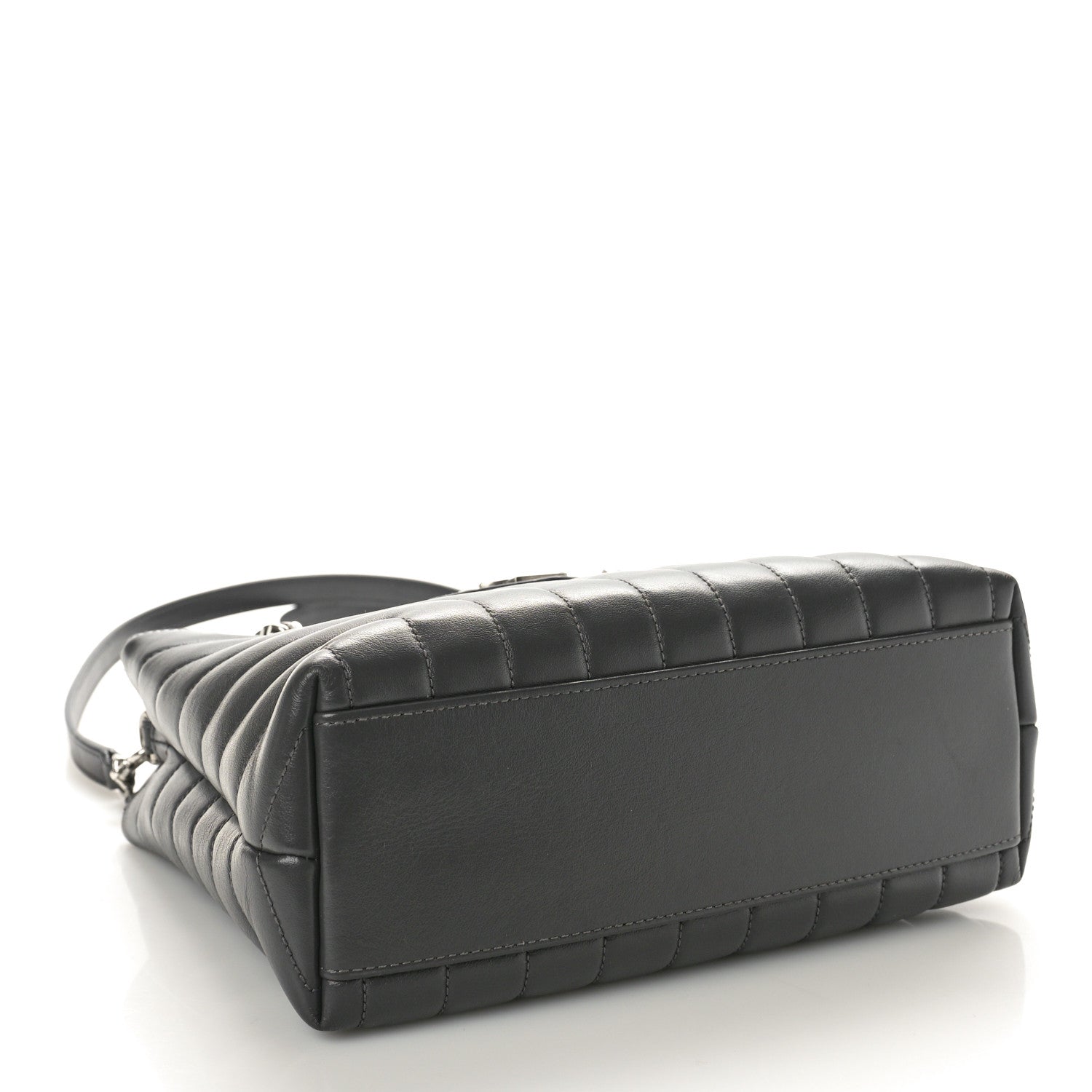 Saint Laurent Calfskin Y Quilted Monogram Small Loulou Shopper Grey 4 of 12