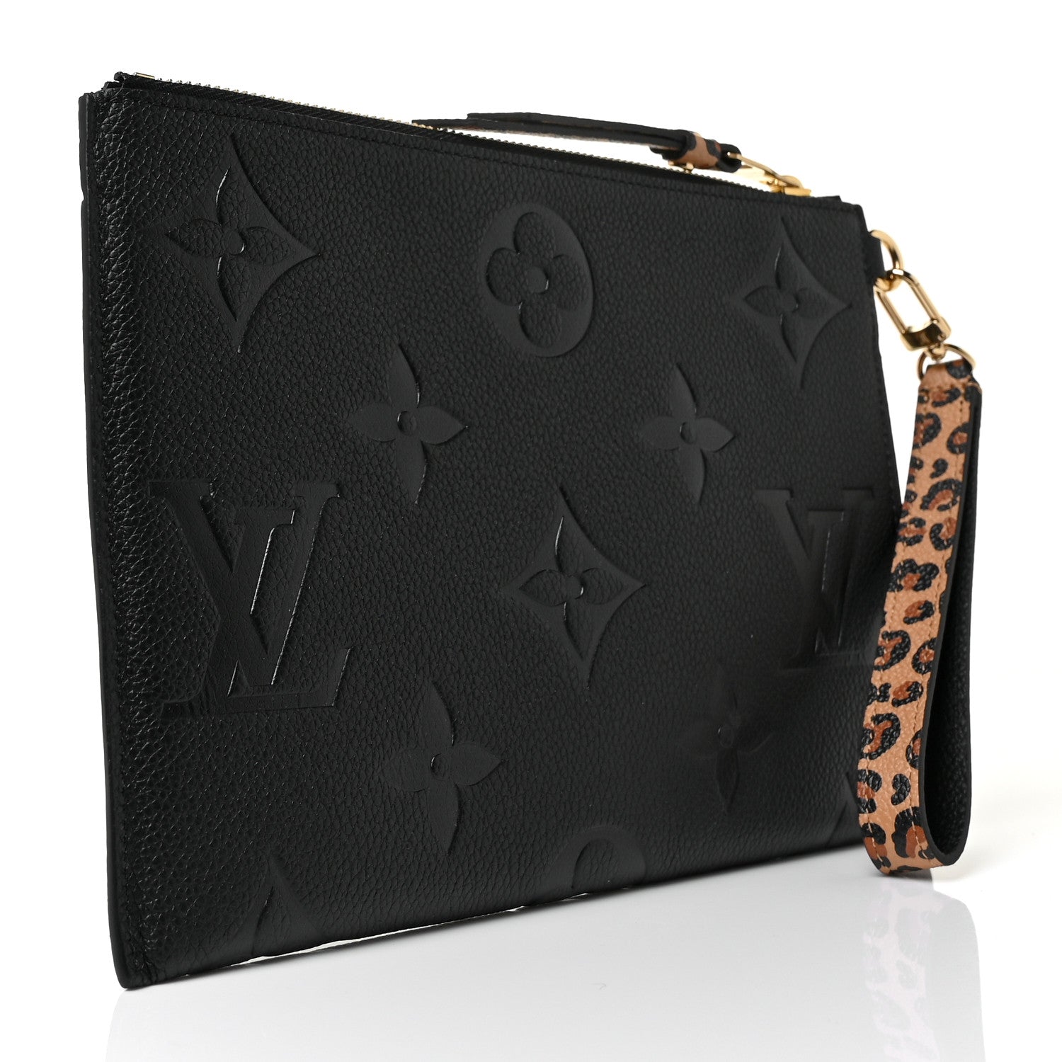 Louis Vuitton Empreinte Monogram Giant Wild at Heart Pochette Melanie MM Black 3 of 8