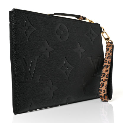 Louis Vuitton Empreinte Monogram Giant Wild at Heart Pochette Melanie MM Black 3 of 8