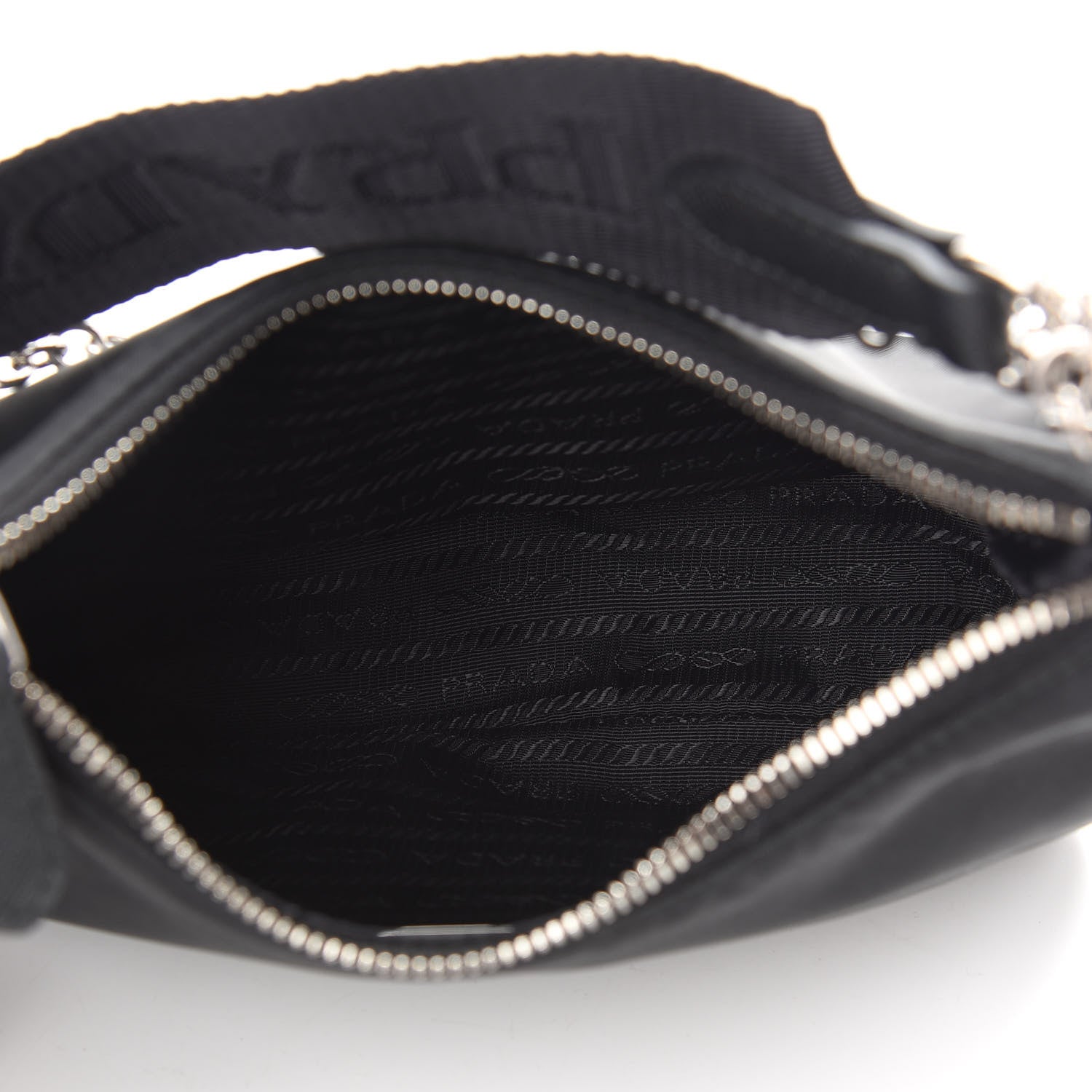 Prada Nylon Re-Edition 2005 Shoulder Bag Black 5 of 10