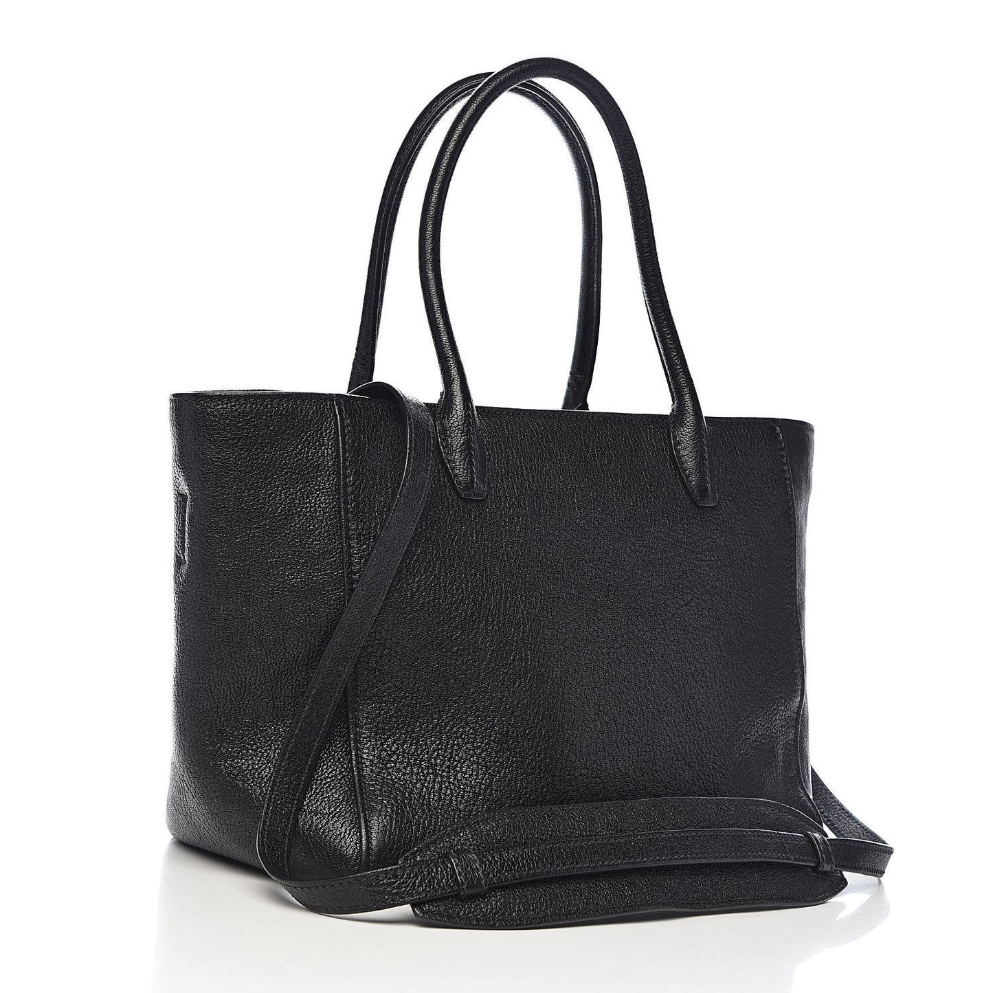 Goatskin Madras Tote Black