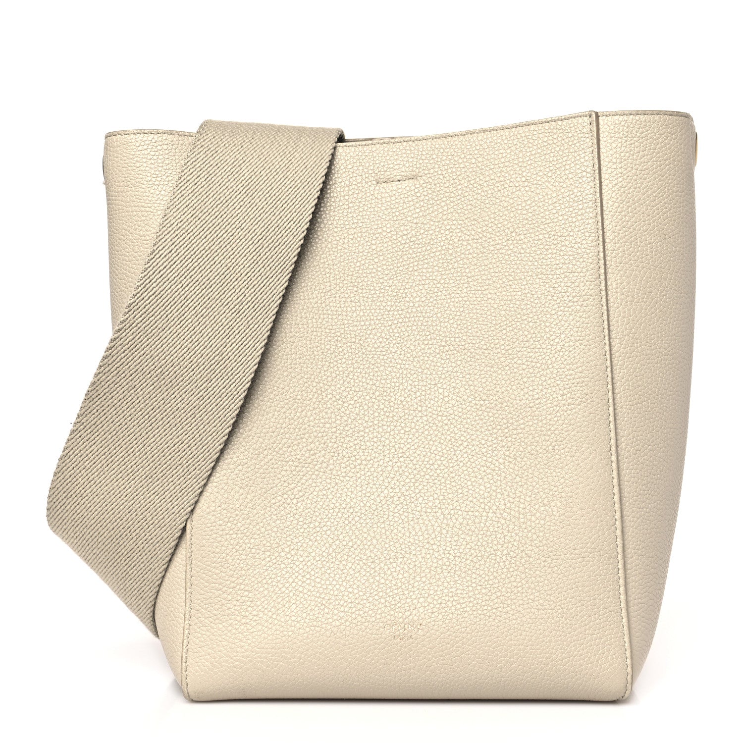 Celine Soft Grained Calfskin Small Sangle Bucket Bag Light Taupe 1 of 13