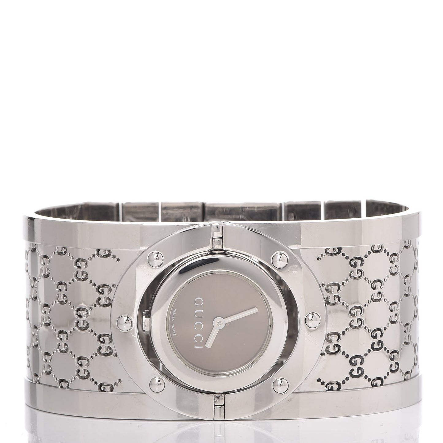 Stainless Steel 33mm Twirl Quartz Watch Brown