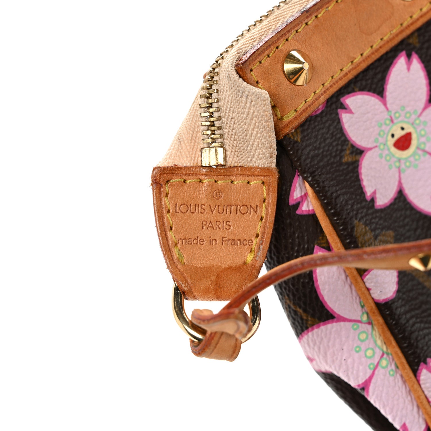 Louis Vuitton Monogram Cherry Blossom Pochette Accessories Brown