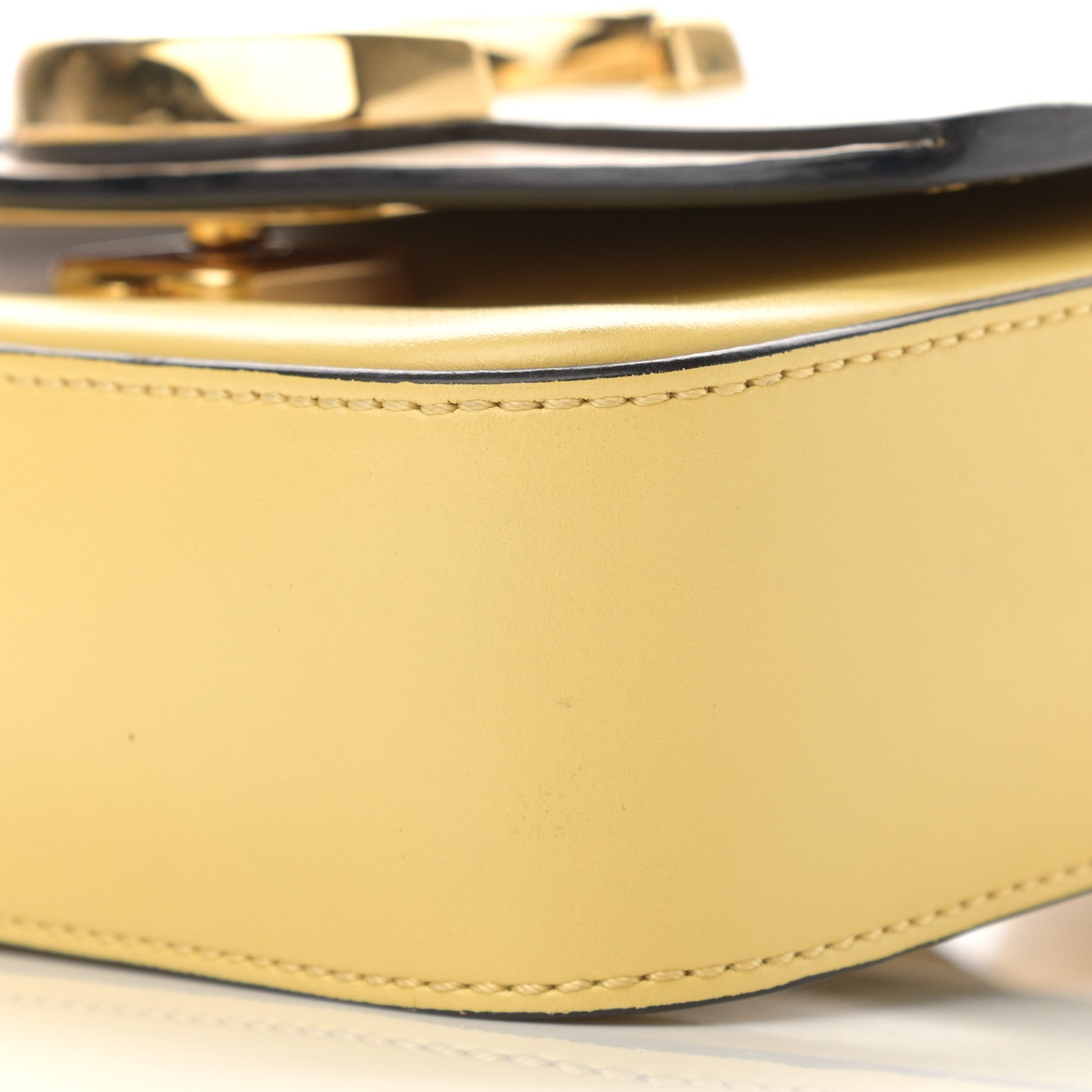 Chloe Calfskin Mini C Double Carry Yellow White Beige 10 of 11