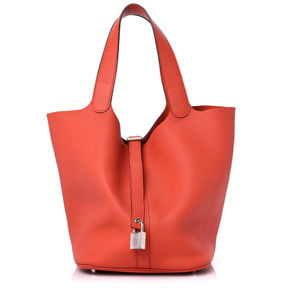 Hermes Taurillon Clemence Picotin 26 GM Terre Battue 1 of 9