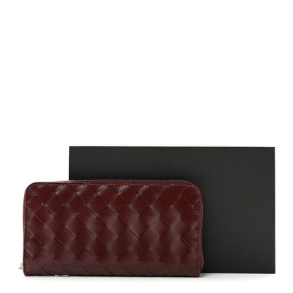 Bottega Veneta Nappa Intrecciato Zip Around Wallet Barolo 8 of 8