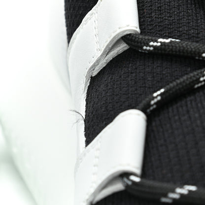 Hermes Technical Canvas Calfskin Womens Duel Sneakers 39.5 White Black 8 of 9