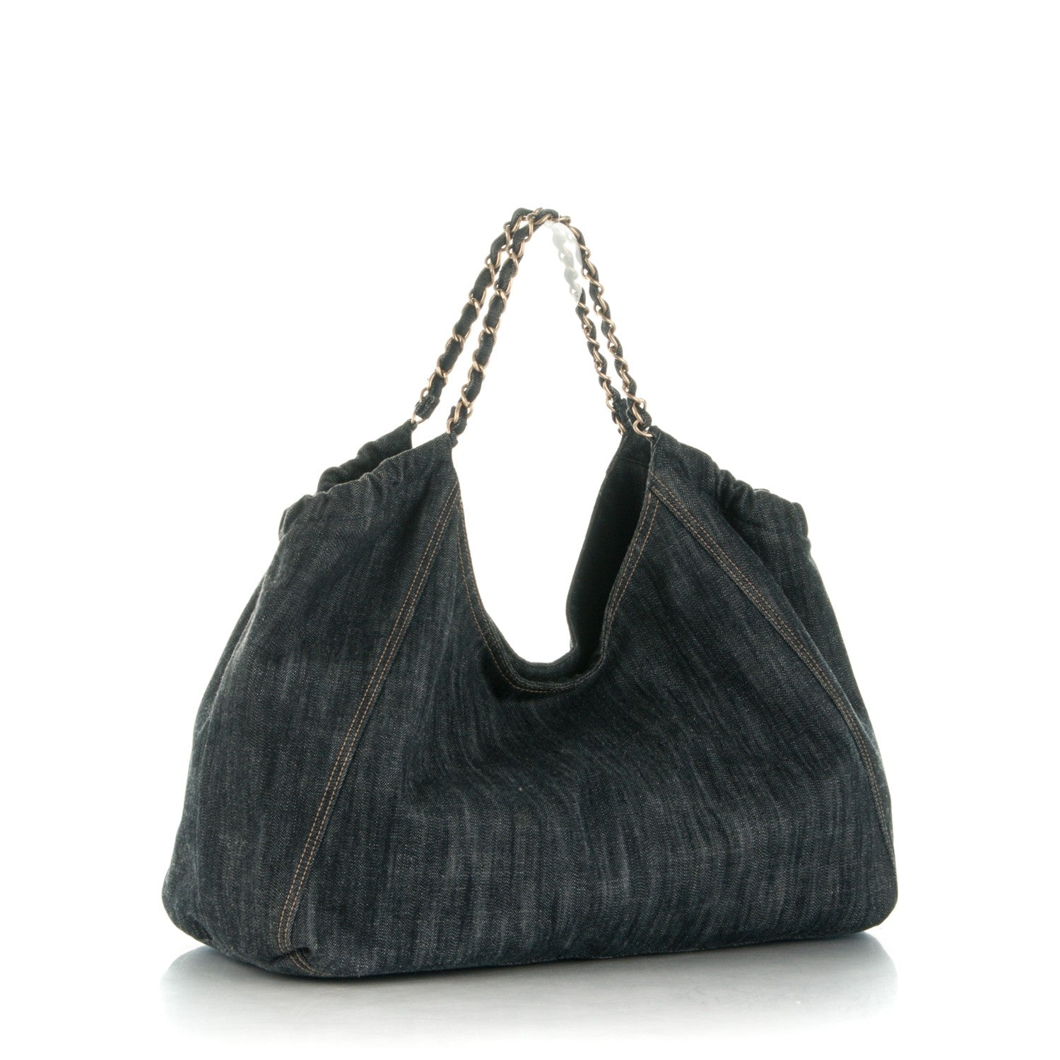 Chanel Denim XL Coco Cabas Tote Blue 3 of 7