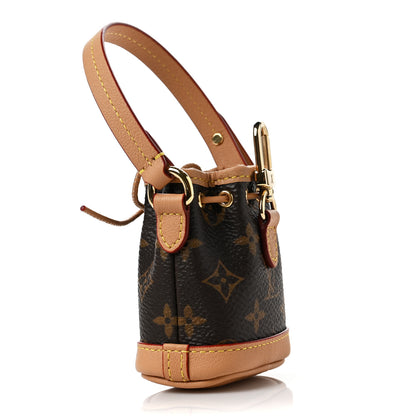 Louis Vuitton Monogram Micro Noe Bag Charm Key Ring 2 of 7