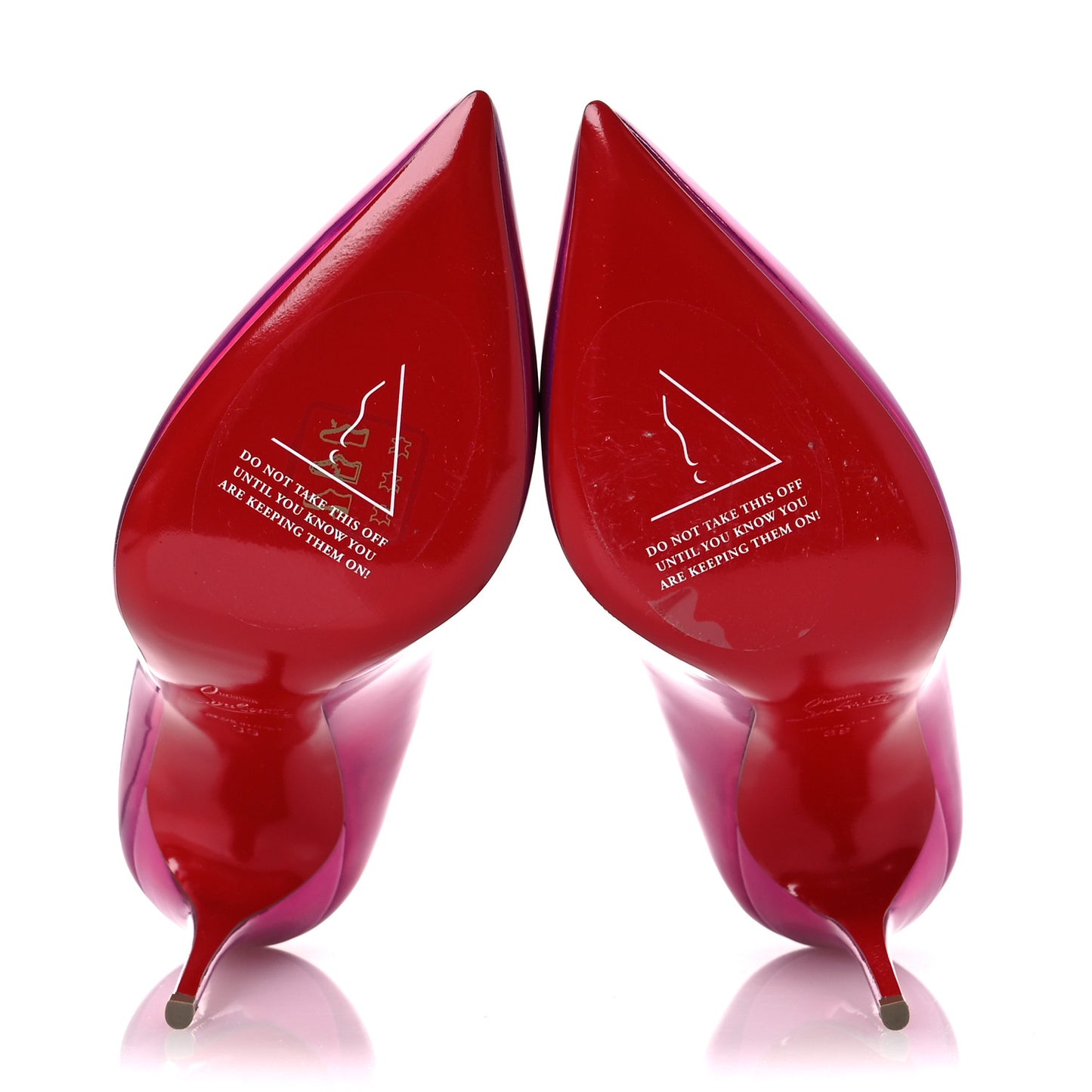 Metallic Patent Psychic Hot Chick 100 Pumps 39 Fuxia