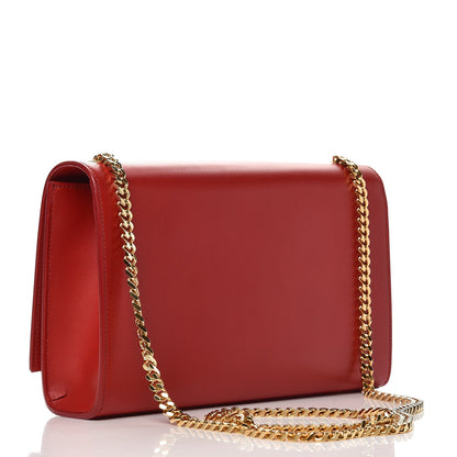 Saint Laurent Smooth Calfskin Medium Classic Monogram Kate Tassel Satchel Lipstick Red 3 of 8