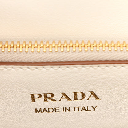Prada Saffiano Whipstitch Medium Paradigme Bag White Caramel Multicolor 10 of 19