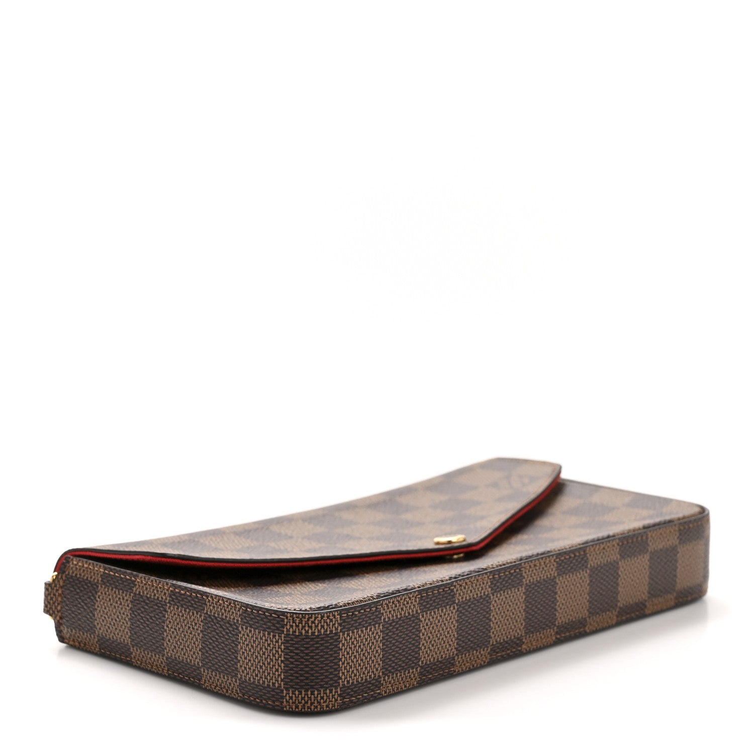 Louis Vuitton Damier Ebene Pochette Felicie Chain Wallet 5 of 11