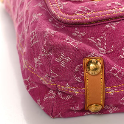 Louis Vuitton Denim Baggy GM Fuchsia 7 of 13