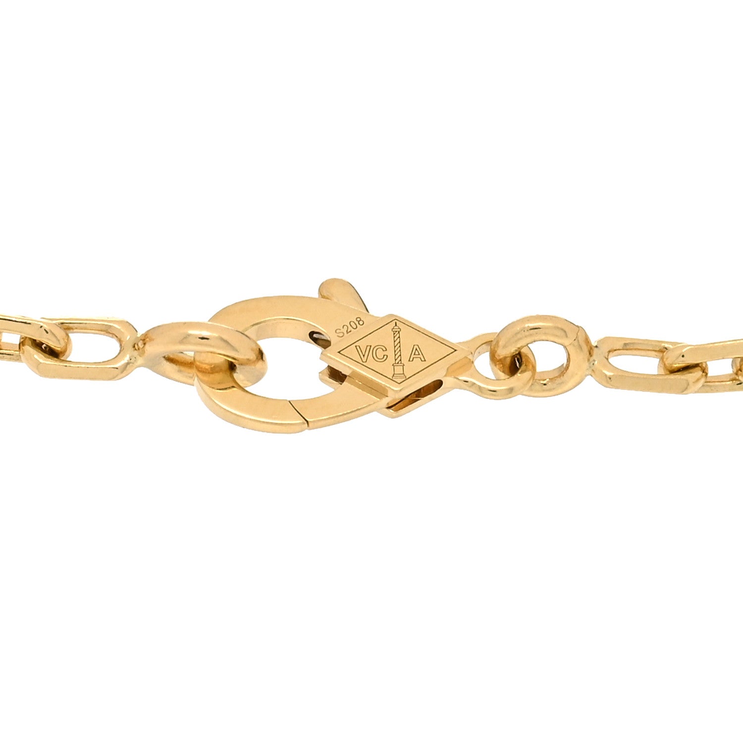 Van Cleef & Arpels 18K Yellow Gold 5 Motifs Guilloche Vintage Alhambra Bracelet 3 of 5