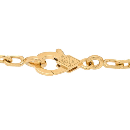 Van Cleef & Arpels 18K Yellow Gold 5 Motifs Guilloche Vintage Alhambra Bracelet 3 of 5