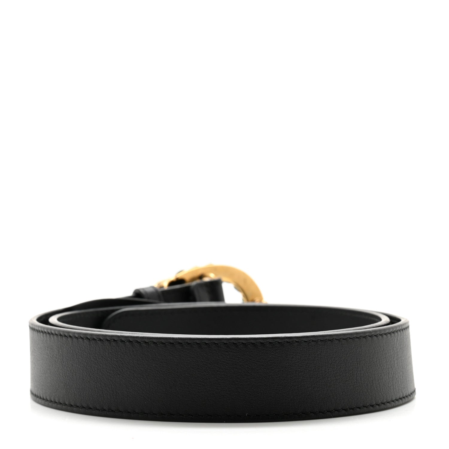 Gucci Moon Calfskin Crystal Dionysus 30mm Belt 80 32 Black Green Diamond 2 of 9