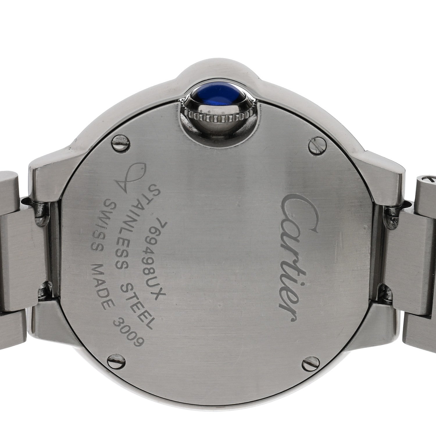 Cartier Stainless Steel Diamond 28mm Ballon Bleu De Cartier Quartz Watch 4 of 4
