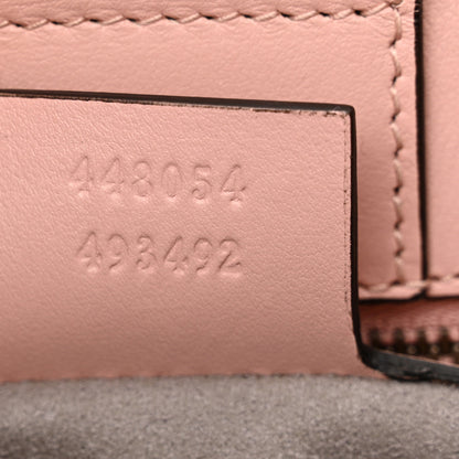 Gucci Calfskin Matelasse GucciGhost Small GG Marmont Tote Perfect Pink Rosa Ivory 7 of 12