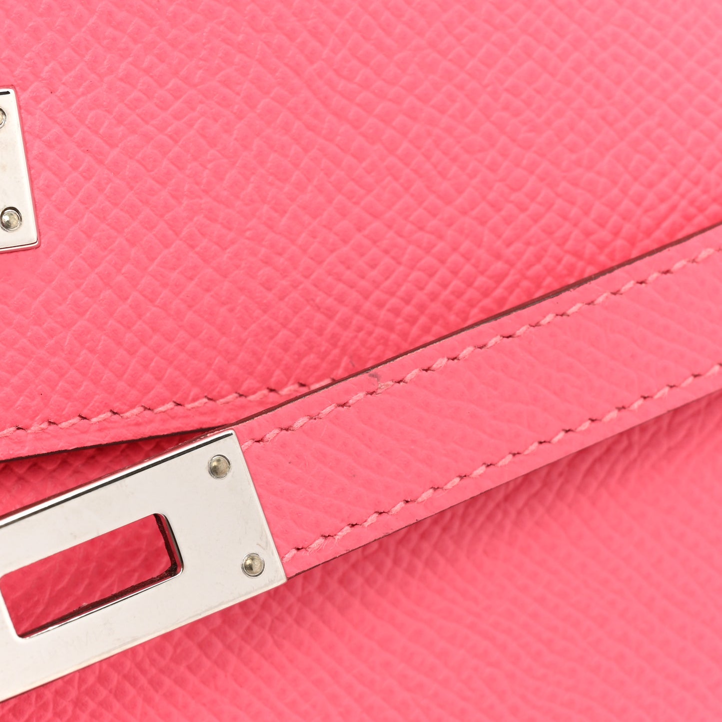 Epsom Kelly Longue Wallet Rose Azalee