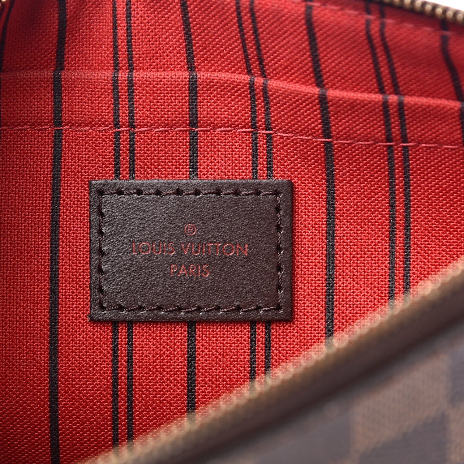 Louis Vuitton Damier Ebene Neverfull MM GM Pochette 6 of 11