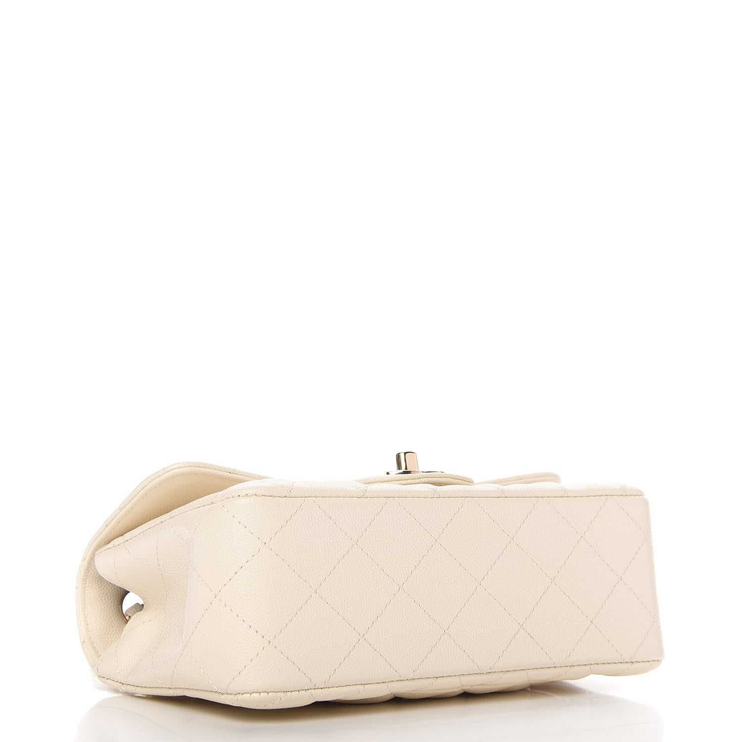 Chanel Caviar Quilted Mini Rectangular Flap White 4 of 11