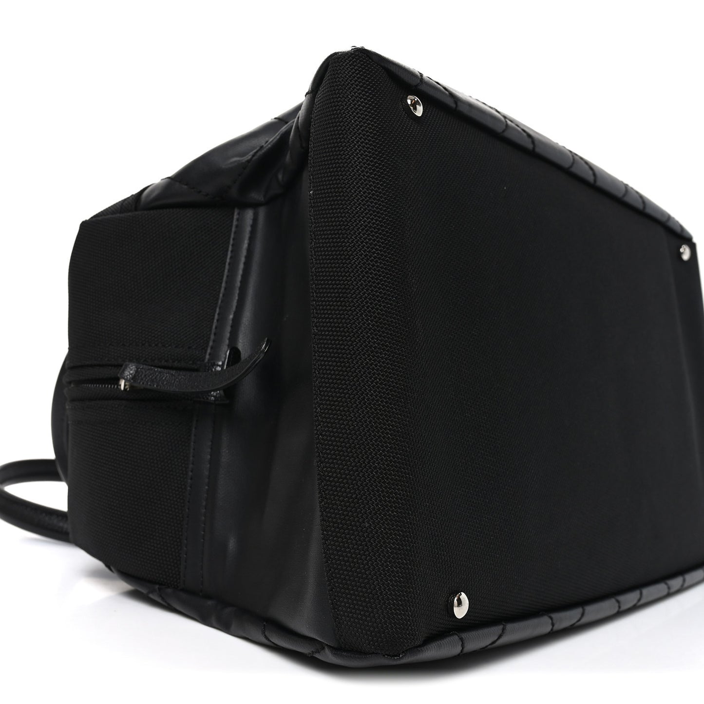 Coated Canvas Quilted Paris Biarritz Bowler Black