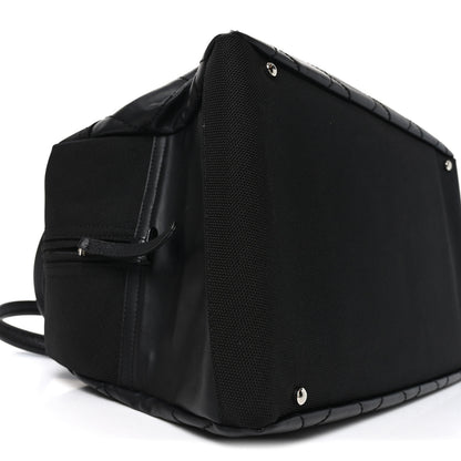 Chanel Coated Canvas Quilted Paris Biarritz Bowler Black 9 of 10