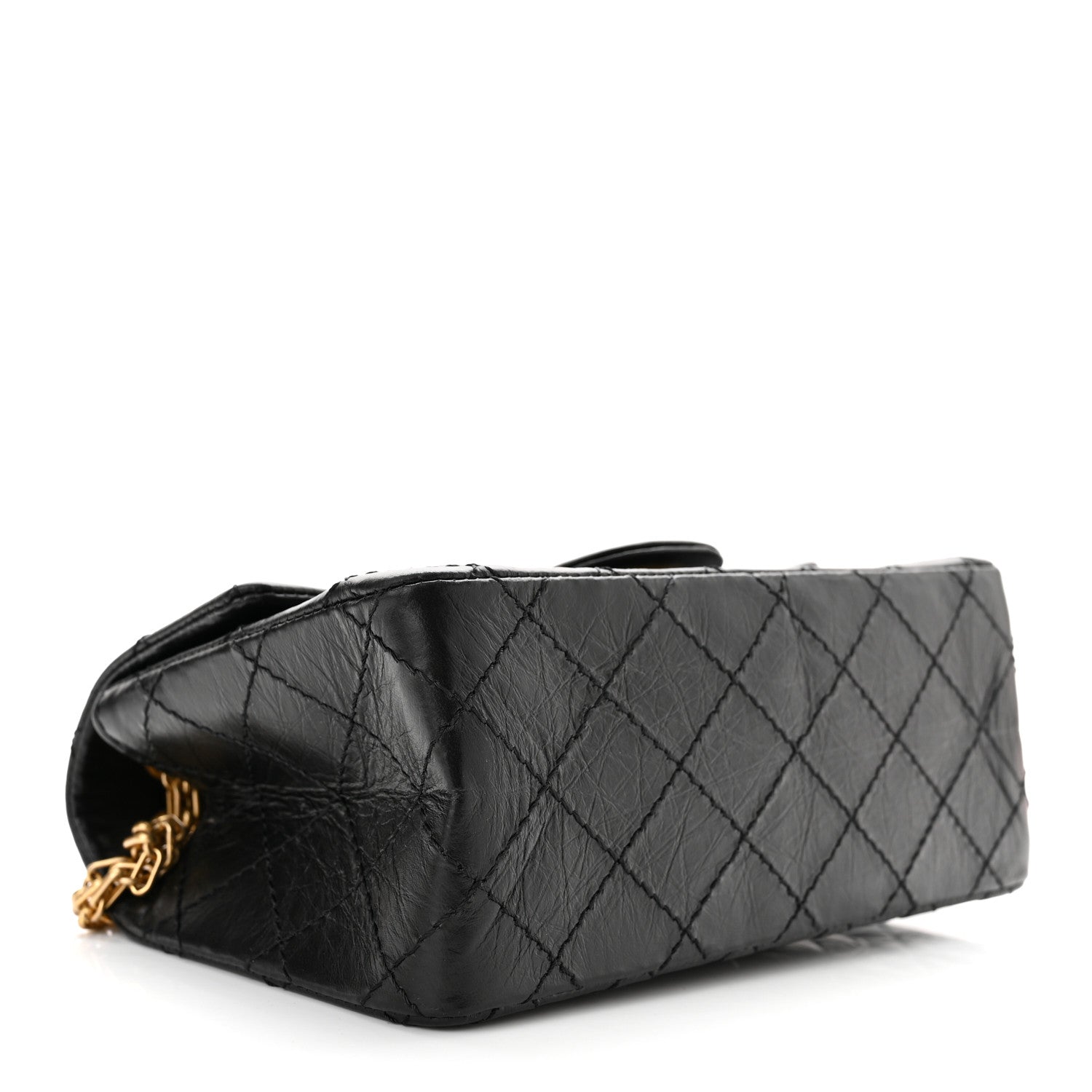 Chanel Aged Calfskin Quilted 2.55 Reissue Mini Flap Black 4 of 11
