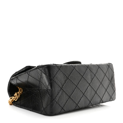 Chanel Aged Calfskin Quilted 2.55 Reissue Mini Flap Black 4 of 11