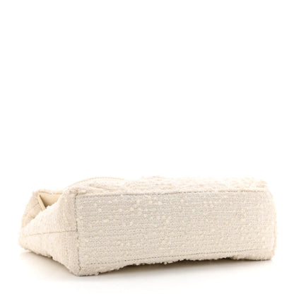 Saint Laurent Boucle Tweed Quilted Toy Loulou Puffer Monogram Chain Satchel Crema Soft 4 of 11