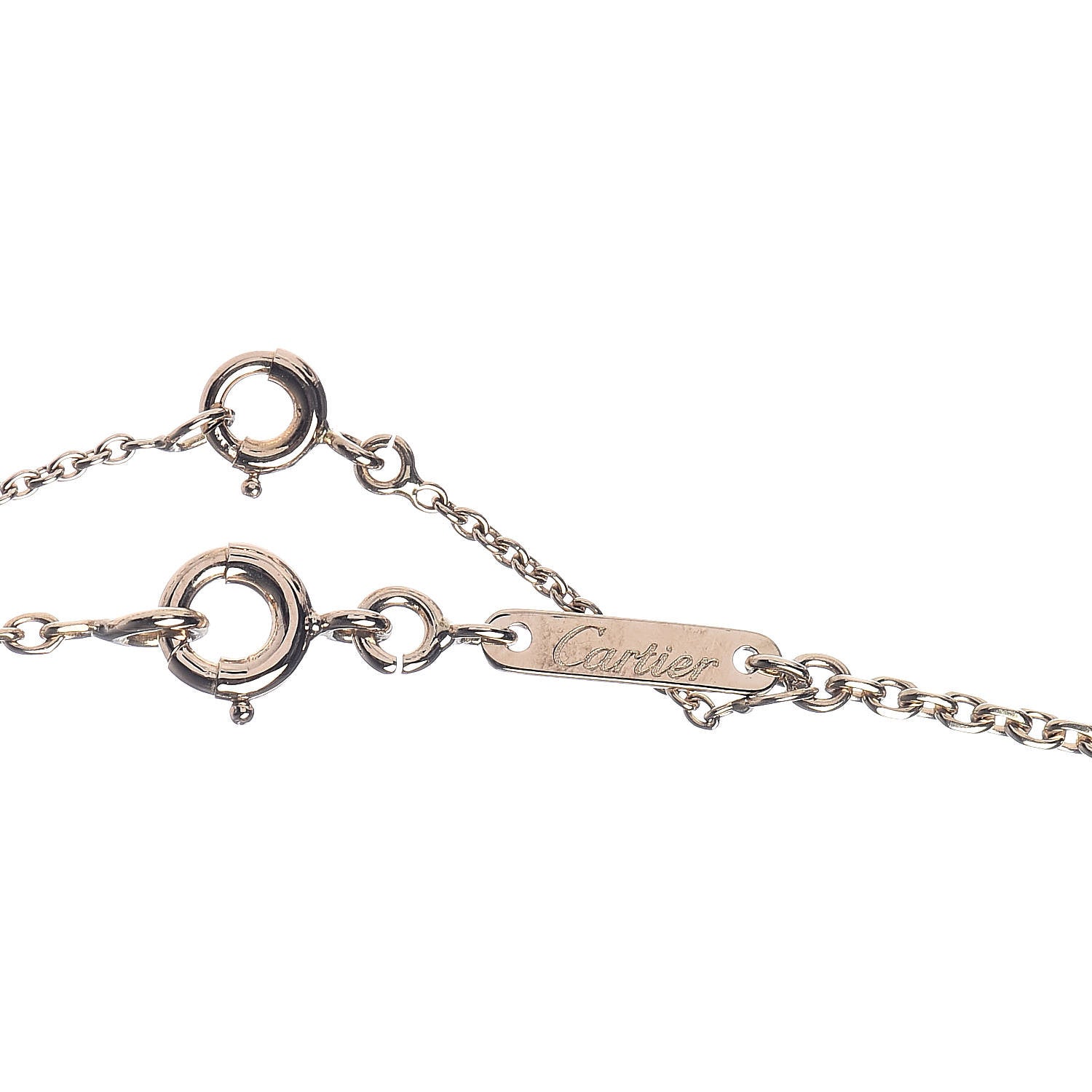 Tiffany CARTIER 18K Yellow Gold Medium Hearts and Symbols Necklace 5 of 7