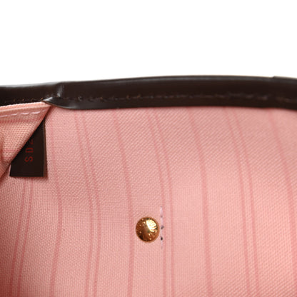 Louis Vuitton Damier Ebene Neo Neverfull MM Rose Ballerine 9 of 10