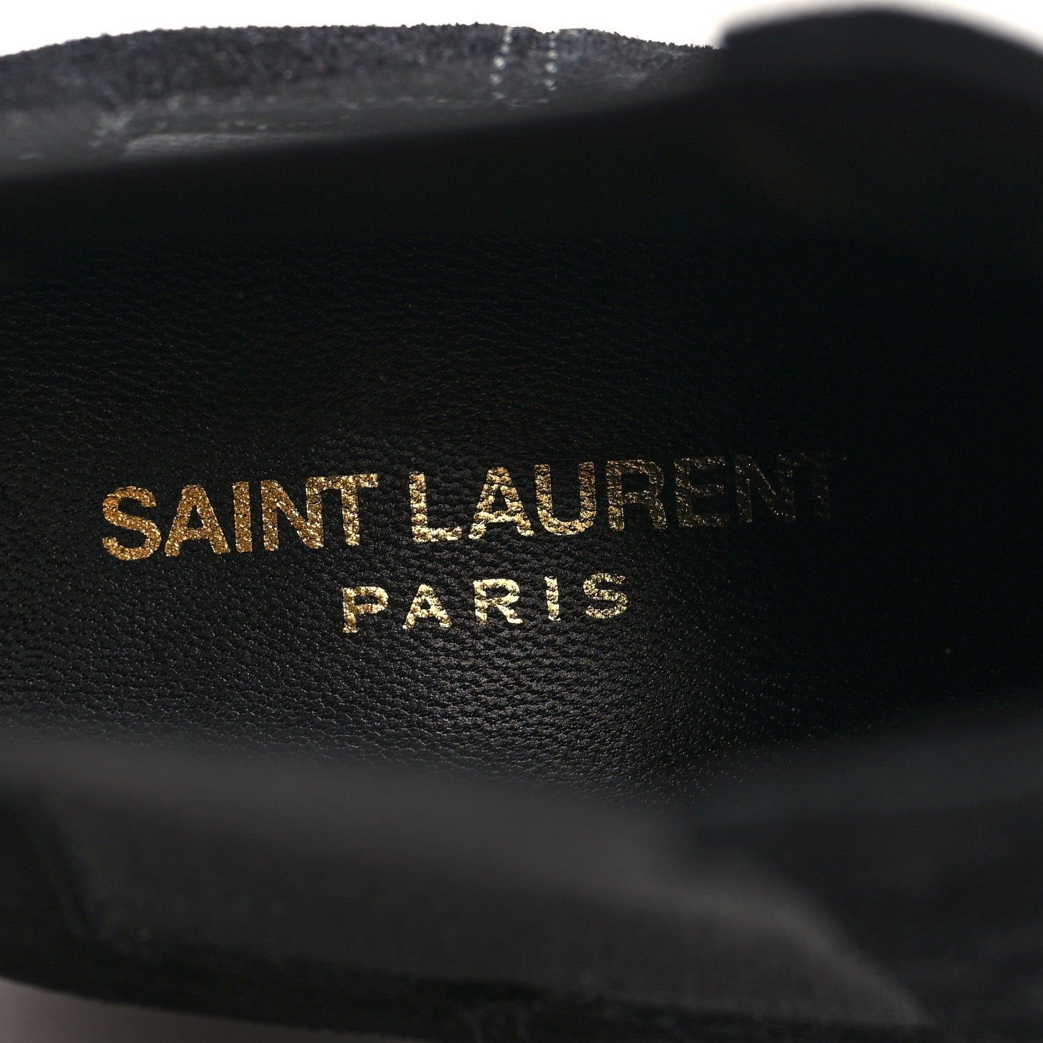 Saint Laurent Suede Chelsea Boots 39.5 Black 8 of 8