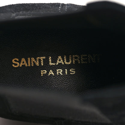 Saint Laurent Suede Chelsea Boots 39.5 Black 8 of 8